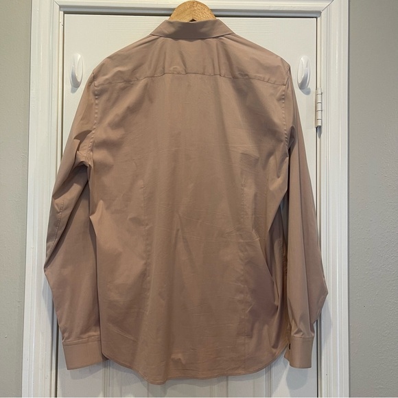 Theory Button Down Shirt Men’s Sz XL Dusty Pink Office Business Career Formal - Picture 2 of 10